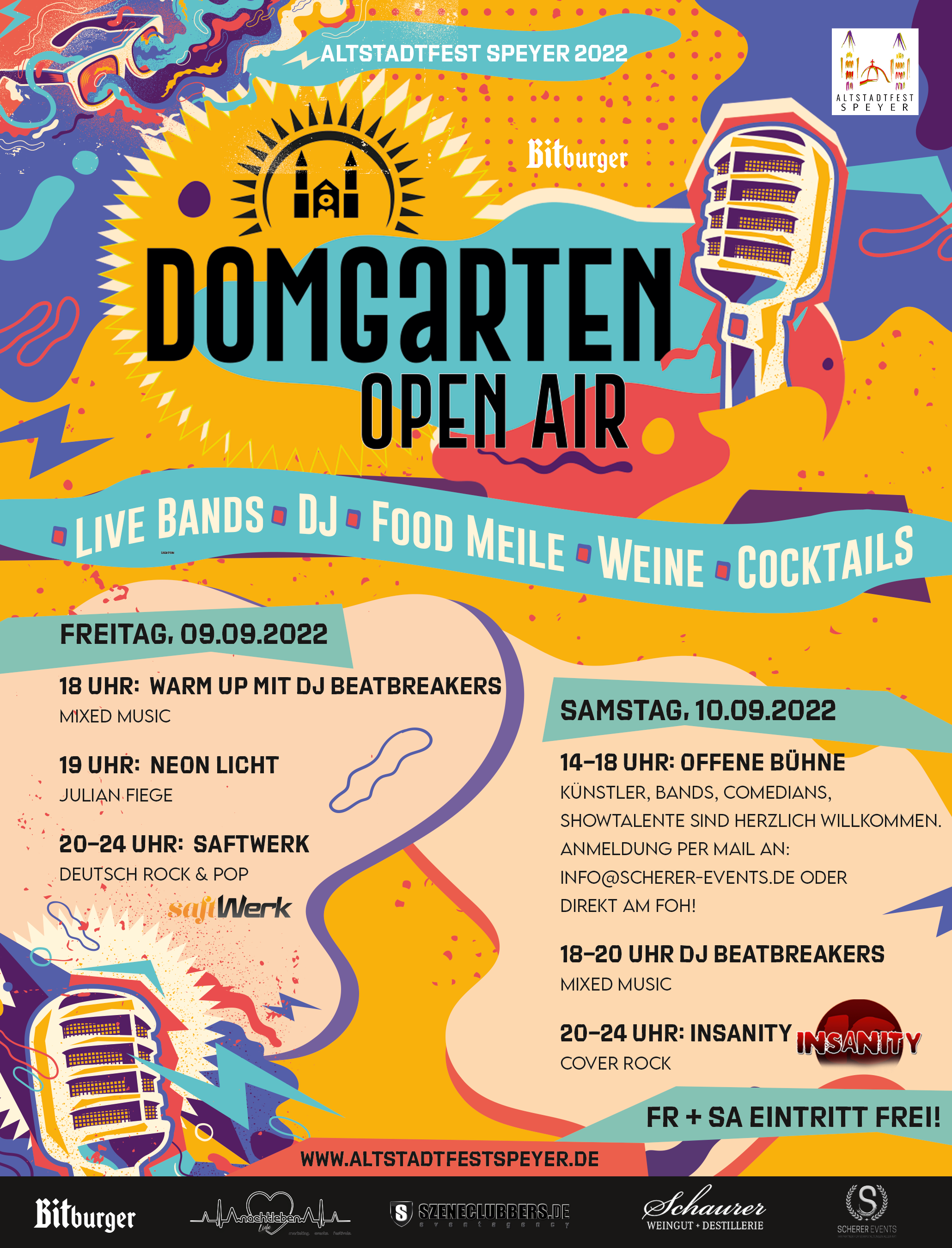Domgarten Open Air Altstadtfest Speyer